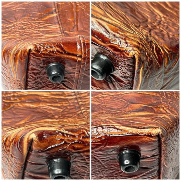 Bamzi Bag Leather‎ Embossed Tote Bag Pockets - Picture 15 of 15